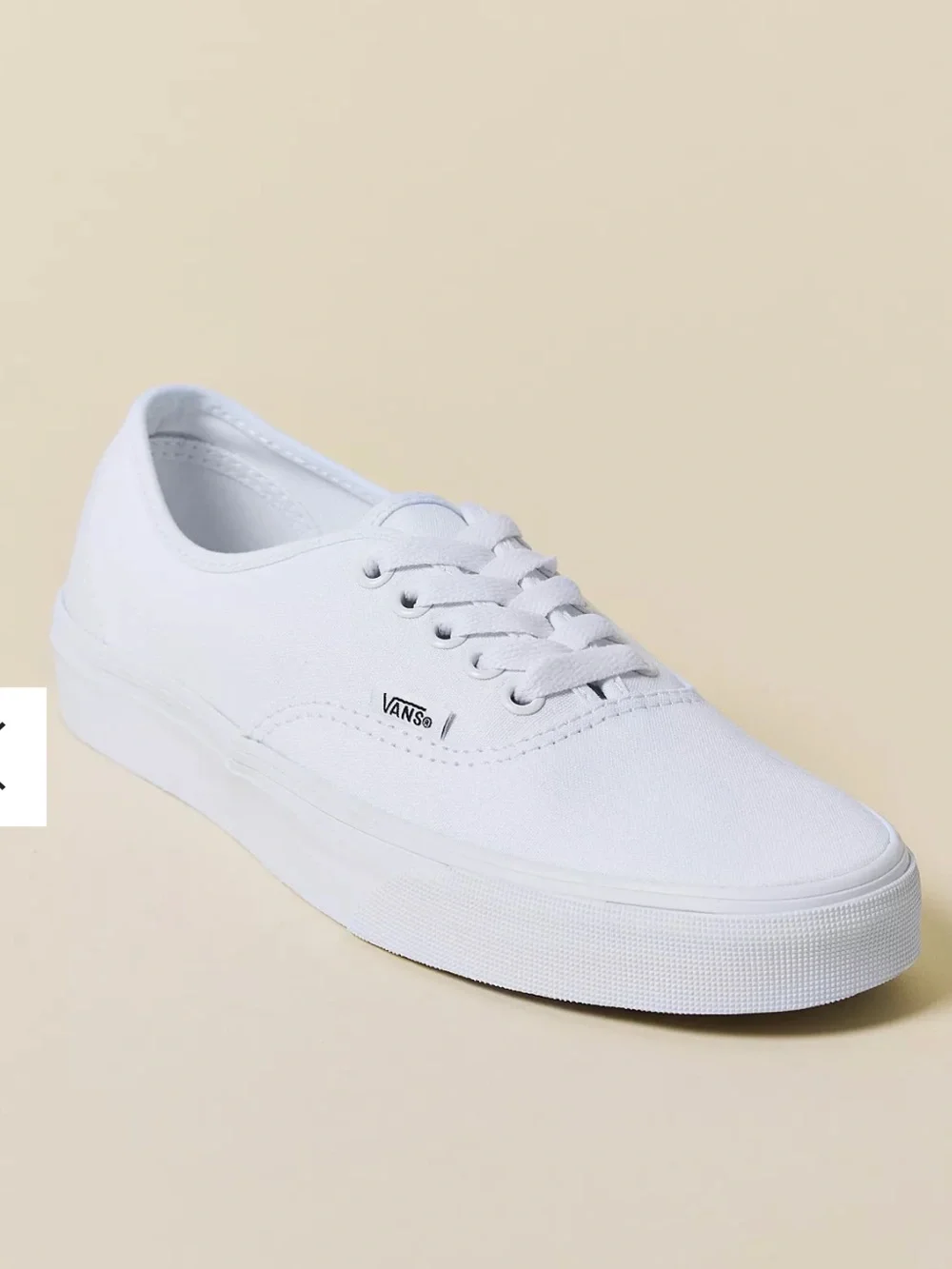 Vans White Canvas Sneakers